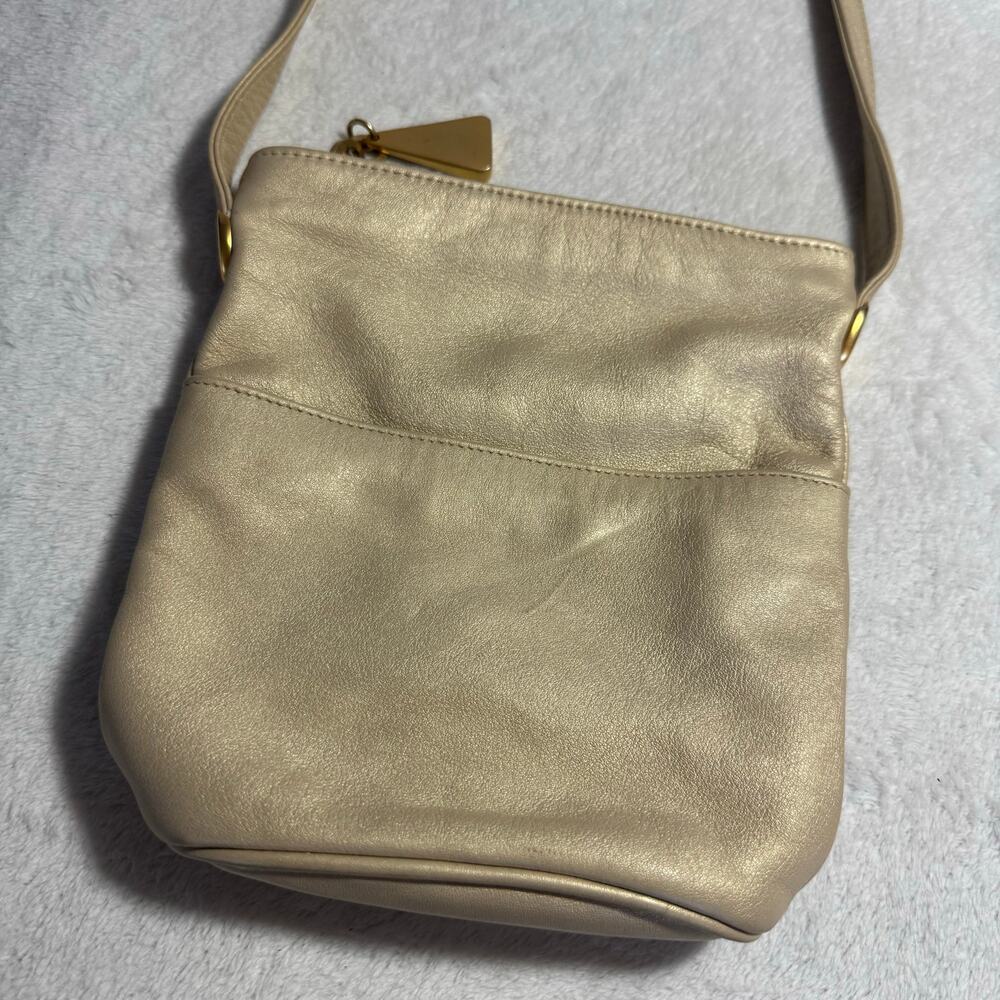 Vintage Leather Mini Duffle/Barrel Shoulder Bag by SHARIF - Picture 3 of 13